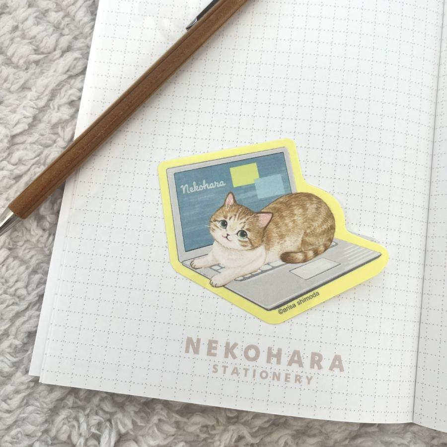 学研 公式 ねこハラ文具 ダイカットステッカー キジトラ 茶トラ白 三毛猫 ハチワレ 茶トラ サバトラ ねこグッズ 愛猫 文具 文房具 筆記用具 雑貨 | 学研ステイフル | 08