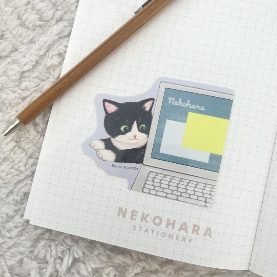 学研 公式 ねこハラ文具 ダイカットステッカー キジトラ 茶トラ白 三毛猫 ハチワレ 茶トラ サバトラ ねこグッズ 愛猫 文具 文房具 筆記用具 雑貨 | 学研ステイフル | 10