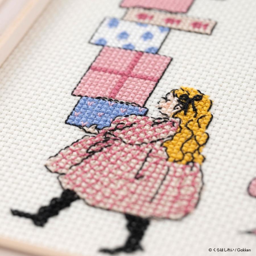 くらはしれい クロスステッチ キット グッズ おとどけもの プレゼント 刺繍 刺しゅう レトロ  かわいい おしゃれ ハンドメイド 雑貨 日本ヴォーグ社 |  | 08