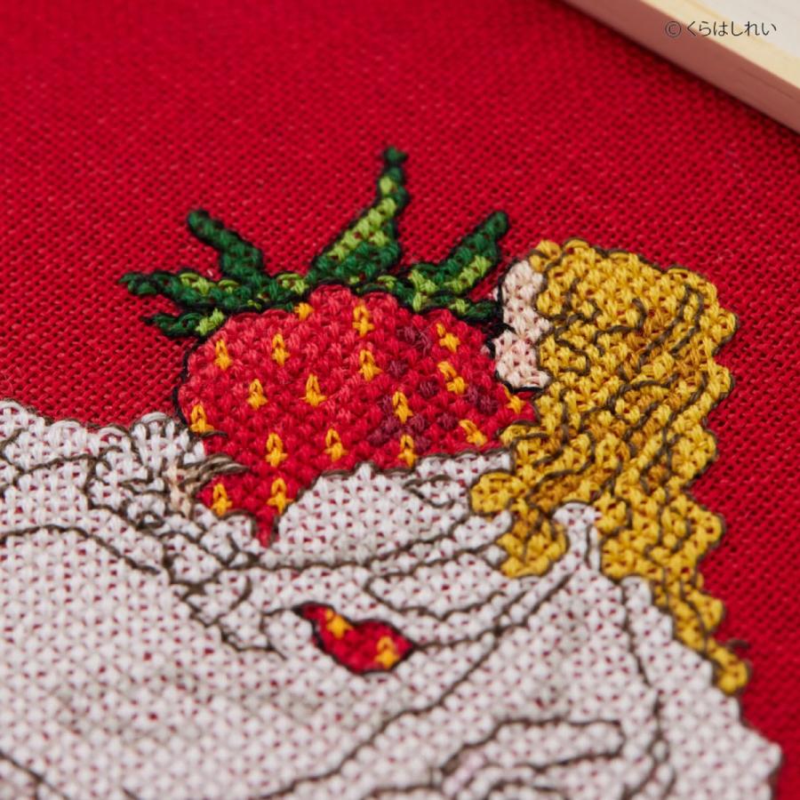 くらはしれい クロスステッチ キット 苺のケーキ グッズ CF916101 刺繍