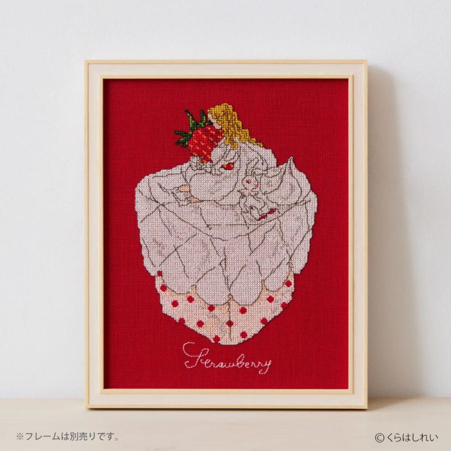 くらはしれい クロスステッチ キット 苺のケーキ グッズ CF916101 刺繍