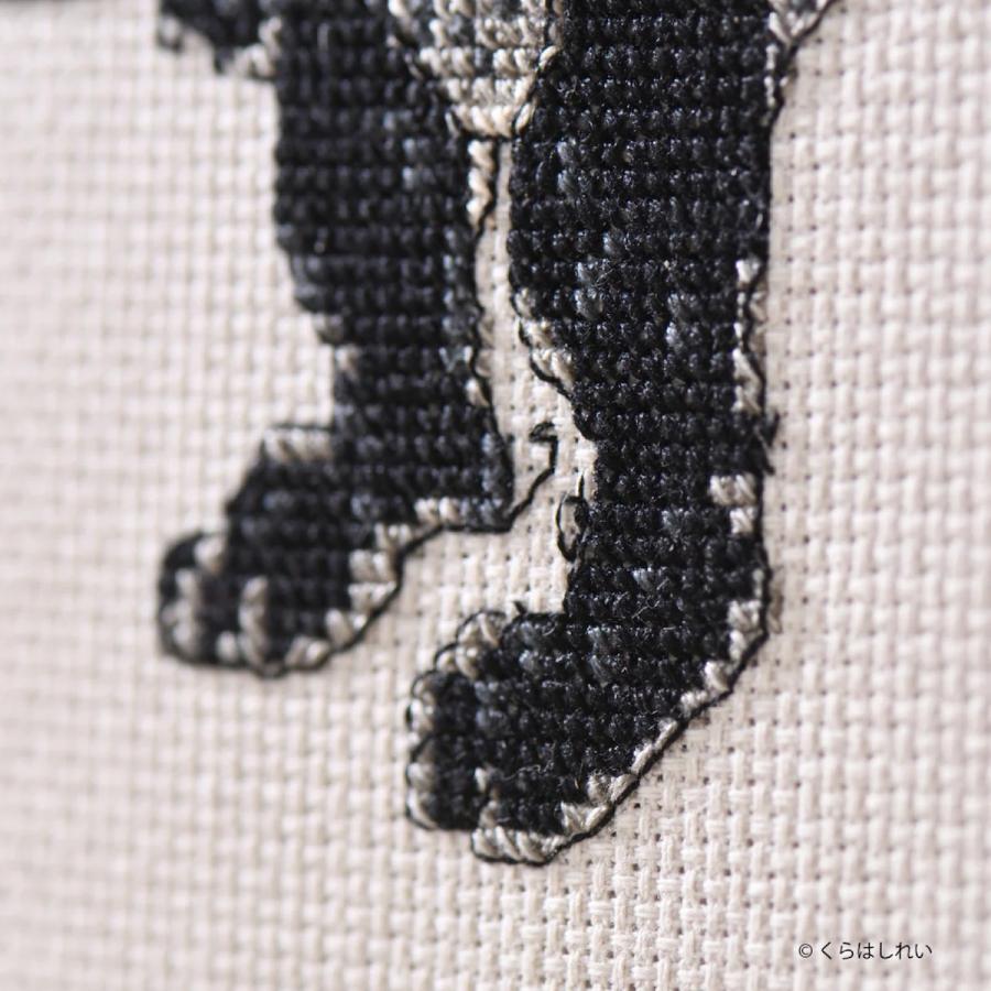 くらはしれい クロスステッチ キット グッズ 刺繍 刺しゅう 黒猫 白猫