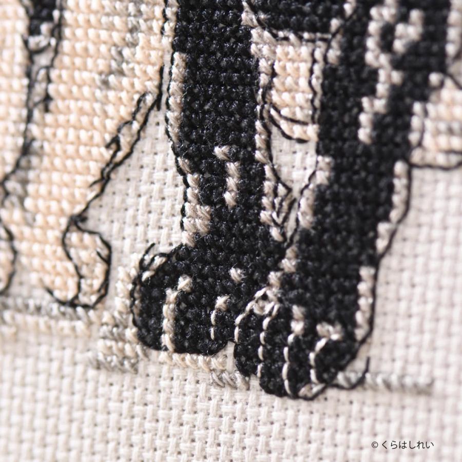 くらはしれい クロスステッチ キット グッズ 刺繍 刺しゅう 黒猫 白猫