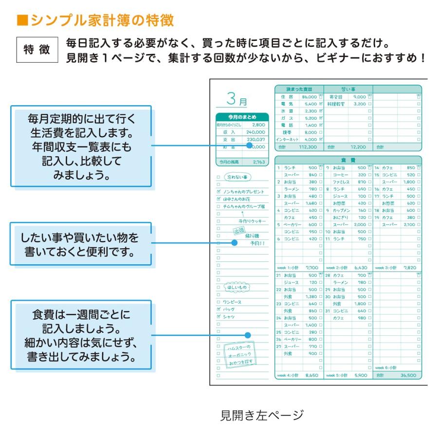 学研 公式 ムーミン 家計簿 シンプル B5 キャラクター D09506 グッズ ノート 小遣い帳 節約 家計 管理 手帳 日記 お金 資産 貯金 文房具 | 学研ステイフル | 05