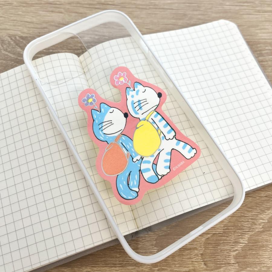 新商品 学研 公式 11ぴきのねこ 箔押し ステッカー シール 耐光 防水