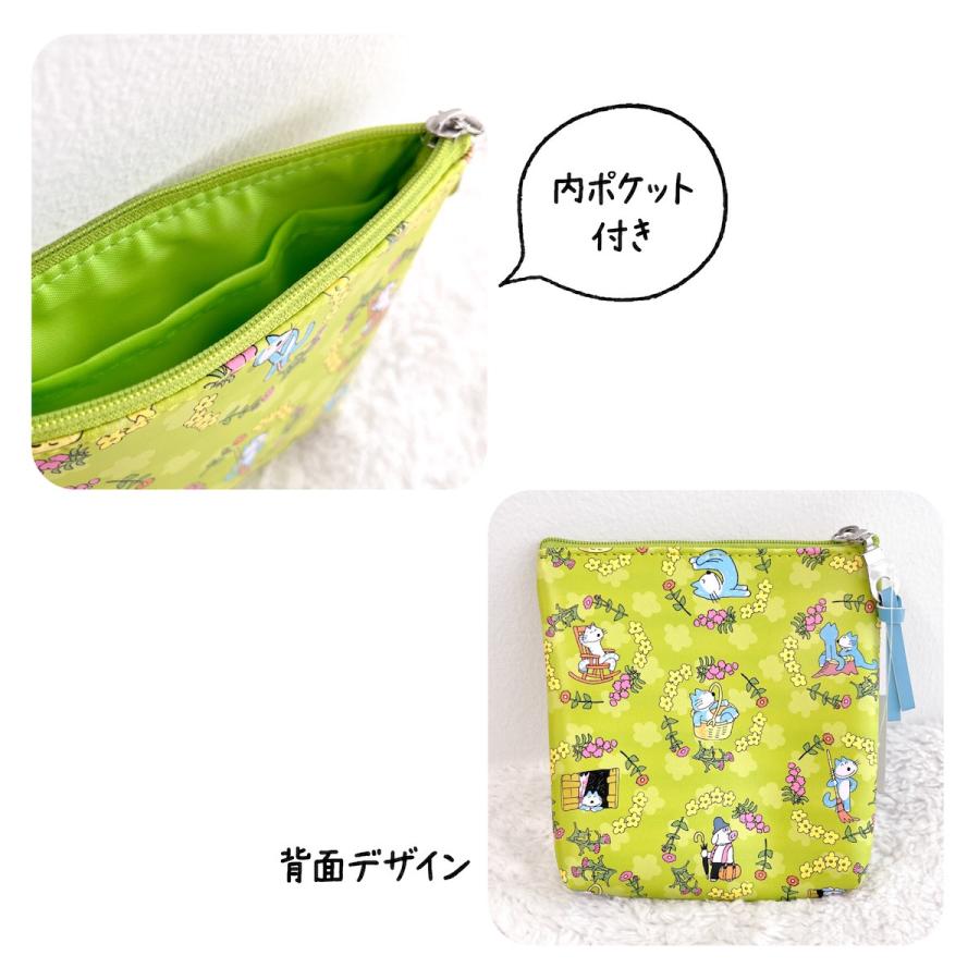 学研 公式 11ぴきのねこ スクエア ポーチ 小物入れ 小物収納 化粧