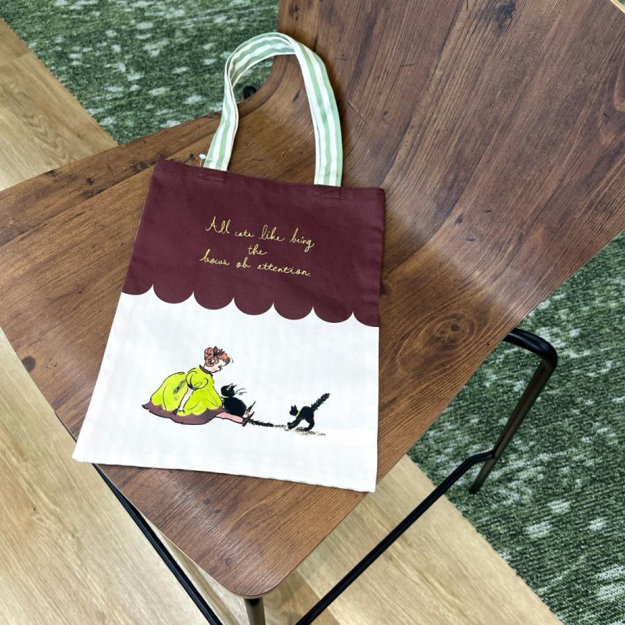 学研 公式 くらはしれい トート バッグ 黒猫 F23033 日本製 イラスト