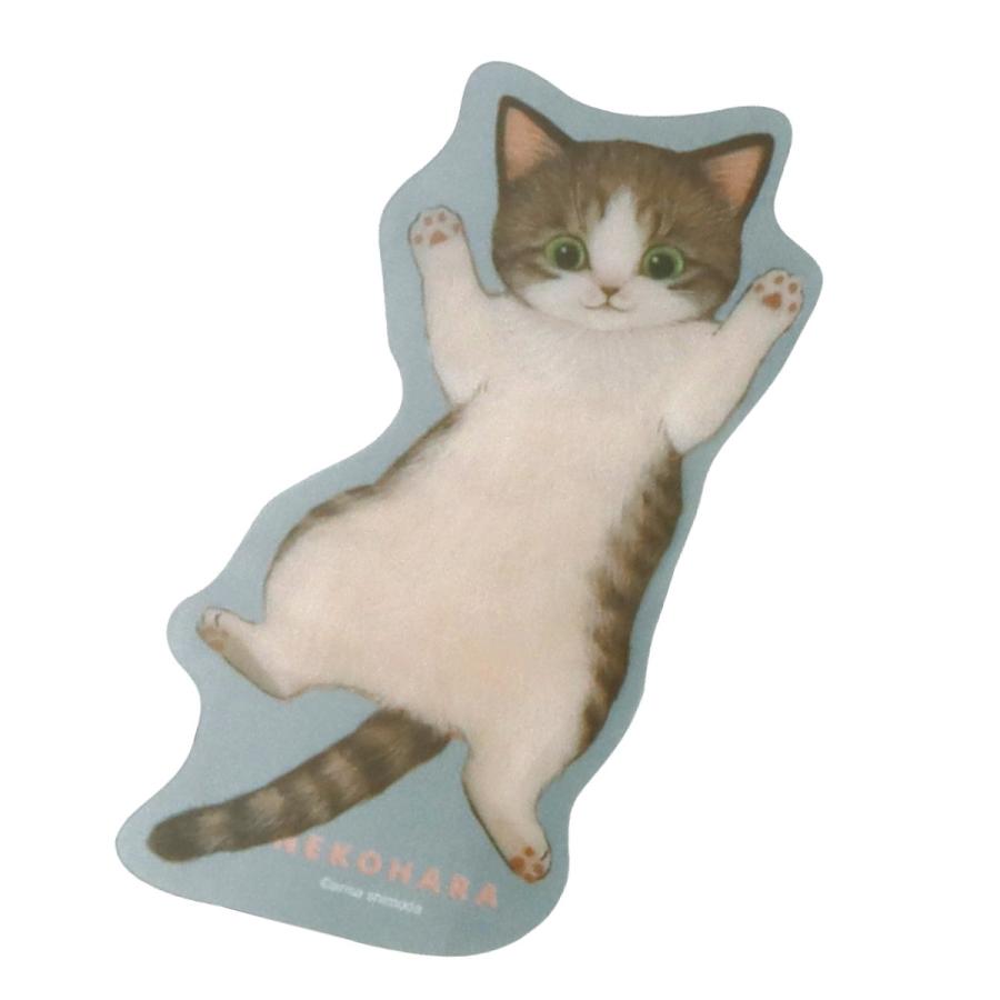 学研 公式 ねこハラ文具 ブックマーカー しおり 栞 ブルー グレー グリーン ピンク ねこグッズ 愛猫 ねこ 文具 文房具 筆記用具 雑貨 | 学研ステイフル | 02