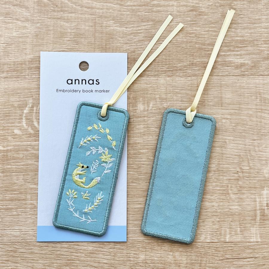 学研 公式 annas 刺繍 ブックマーカー キツネ ウサギ ツバメ ハリネズミ しおり 本 読書 グッズ 刺繍 雑貨 |  | 05