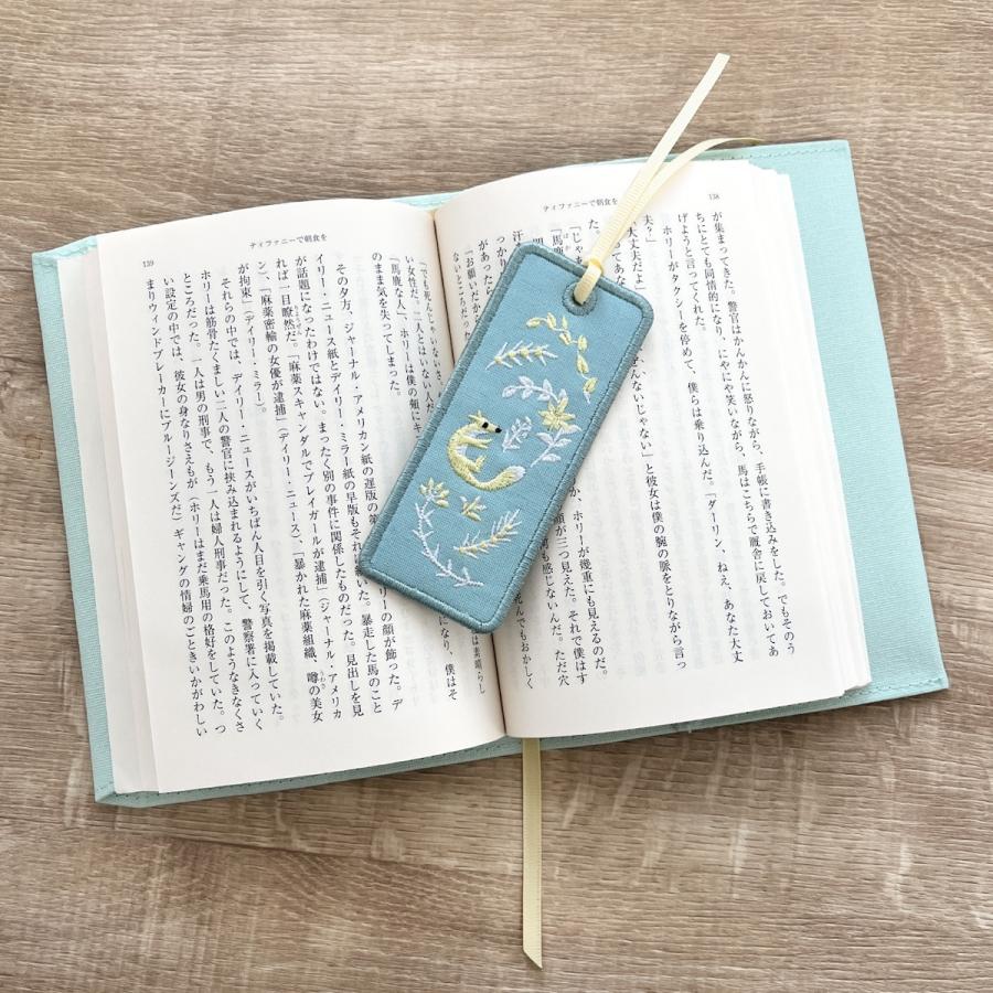 学研 公式 annas 刺繍 ブックマーカー キツネ ウサギ ツバメ ハリネズミ しおり 本 読書 グッズ 刺繍 雑貨 |  | 06