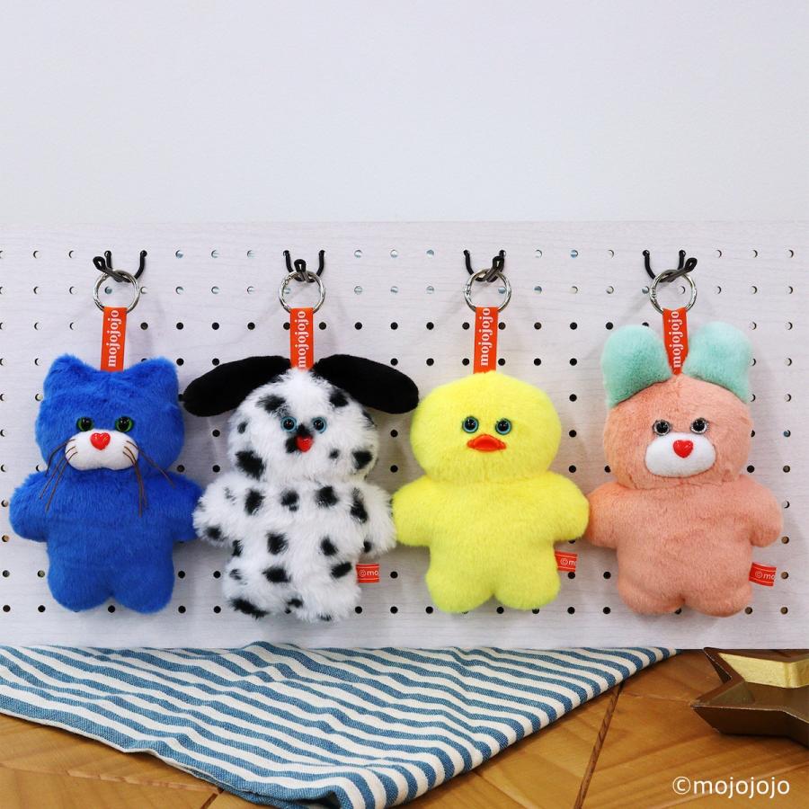 新商品 mojojojo ぬいぐるみ キーホルダー とり（イエロー）/ ねこ