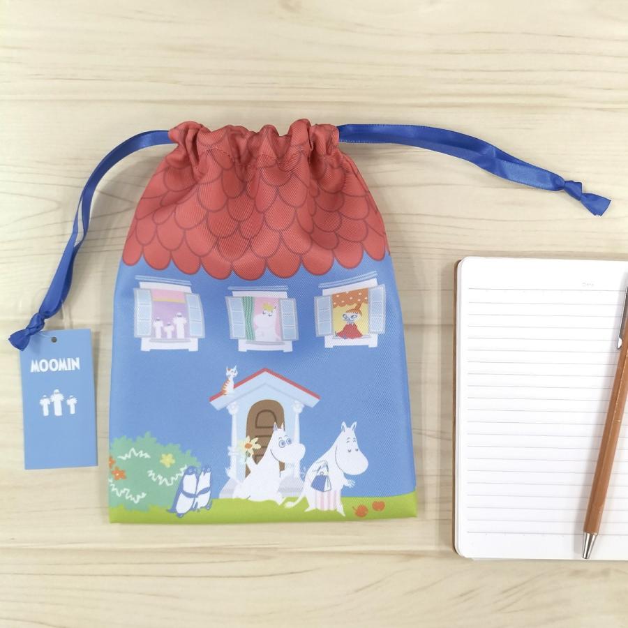 期間限定30％OFF！ ムーミン 巾着 ムーミンやしき H13063 巾着袋 約W15