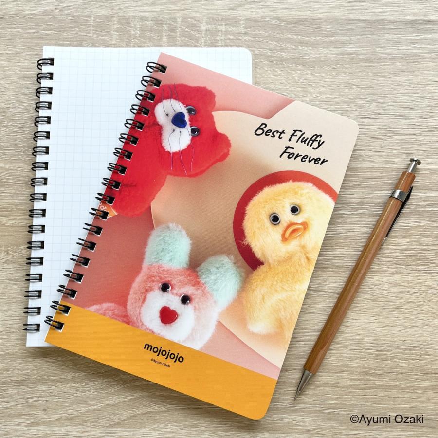 mojojojo B6 リング ノート グッズ みんな集合 もこもこくま ハッピー