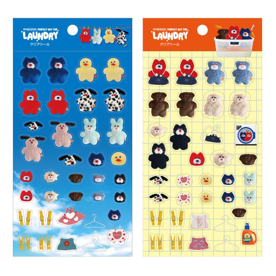 mojojojo LAUNDRY クリア シール 透明 Todd friends 交換 グッズ