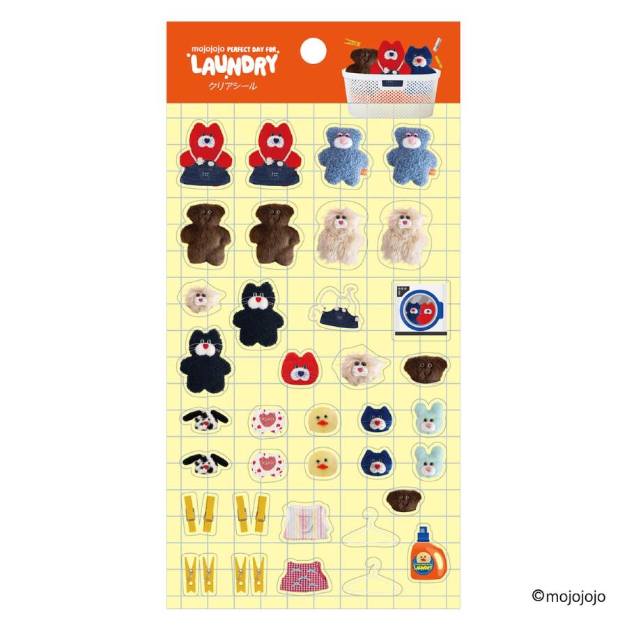mojojojo LAUNDRY クリア シール 透明 Todd friends 交換 グッズ