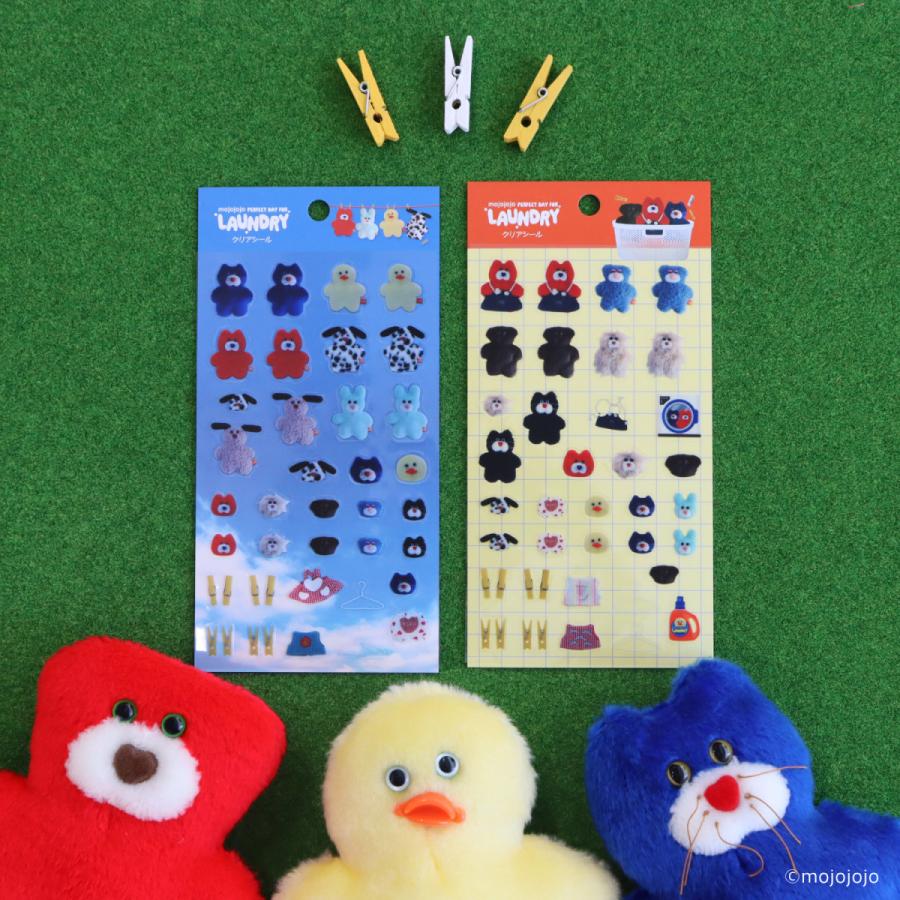 mojojojo LAUNDRY クリア シール 透明 Todd friends 交換 グッズ