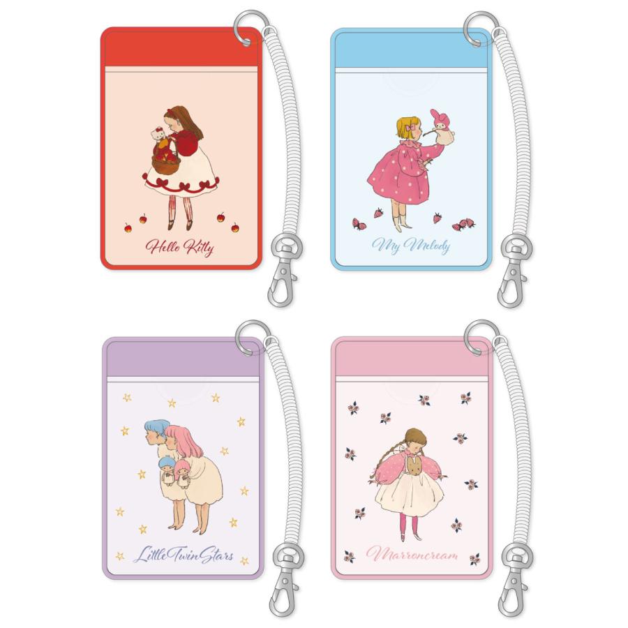 新商品 くらはしれい×サンリオ クリア パスケース ハローキティ マイメロディ リトルツインスターズ マロンクリーム sanrio グッズ 定期入れ マリモクラフト | 