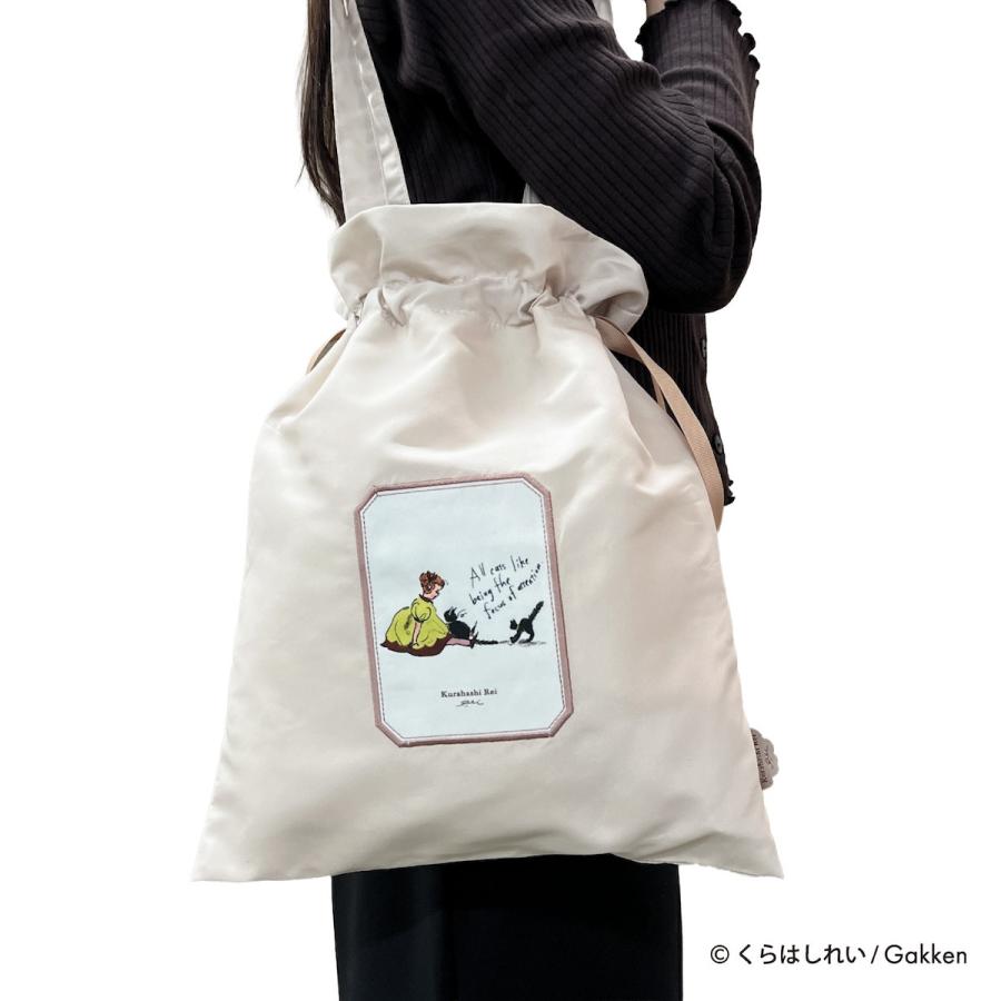 くらはしれい トート バッグ 巾着 トート 肩掛けバッグ ナチュラル グッズ 雑貨 イラスト レトロ かわいい 女の子 ニシオ |  | 01