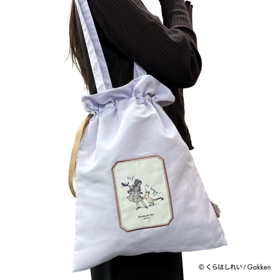 くらはしれい トート バッグ 巾着 トート 肩掛けバッグ ナチュラル グッズ 雑貨 イラスト レトロ かわいい 女の子 ニシオ |  | 03