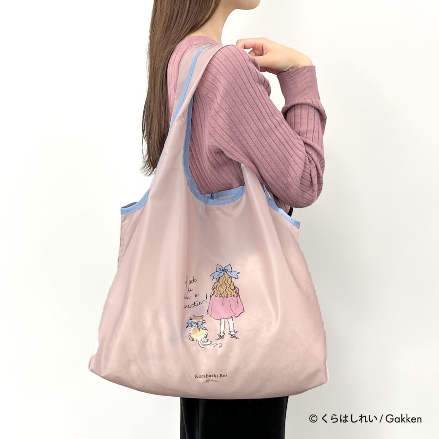 くらはしれい エコ バッグ ショッピング バッグ 折りたたみ コンパクト マチ付き グッズ 雑貨 イラスト かわいい 女の子 ニシオ |  | 09