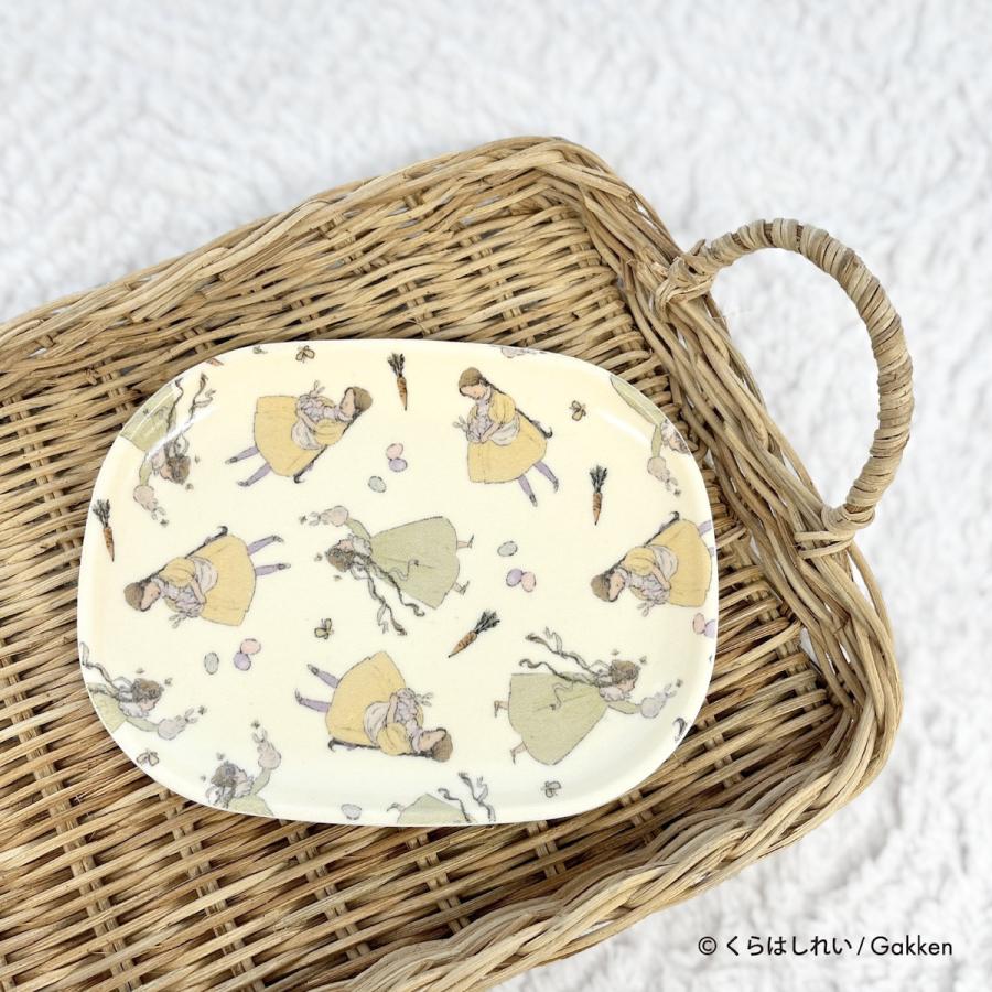 くらはしれい プレート 日本製 食器 小皿 アクセサリー トレイ プレート 小物 グッズ 雑貨 イラスト レトロ かわいい 女の子 ニシオ |  | 04