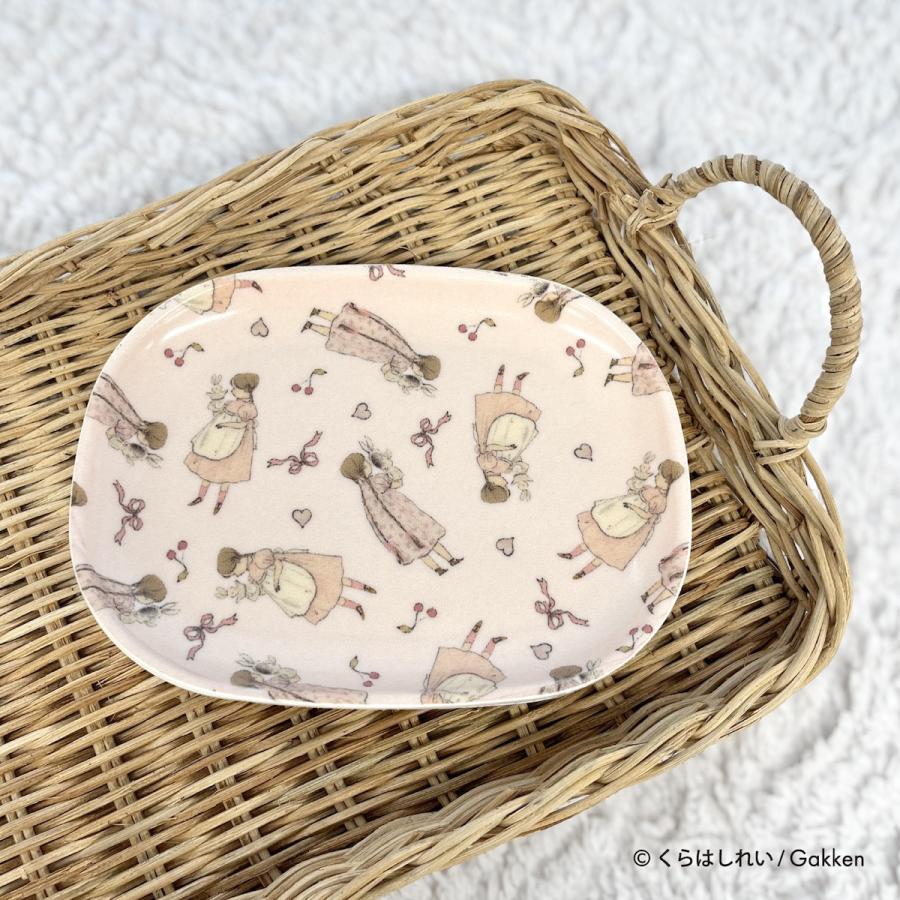 くらはしれい プレート 日本製 食器 小皿 アクセサリー トレイ プレート 小物 グッズ 雑貨 イラスト レトロ かわいい 女の子 ニシオ |  | 05