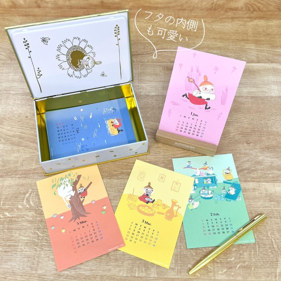 ムーミン　万年カレンダー　リトルミー　スナフキン 新商品 2026年カレンダー ムーミン BOOK 缶カレンダー 2026年版