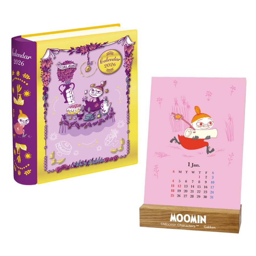 ムーミン　万年カレンダー　リトルミー　スナフキン 新商品 2026年カレンダー ムーミン BOOK 缶カレンダー 2026年版