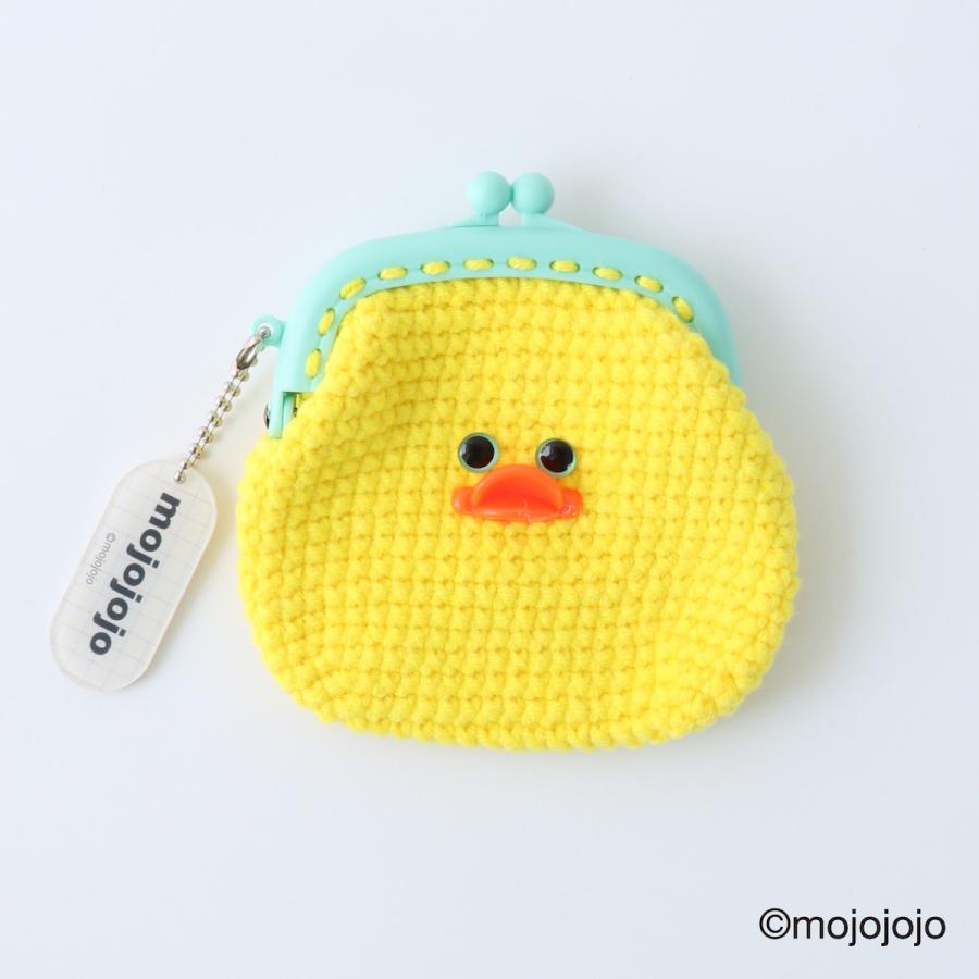 新商品 macaroni edge × mojojojo コラボ 毛糸 がま口 ポーチ mojo