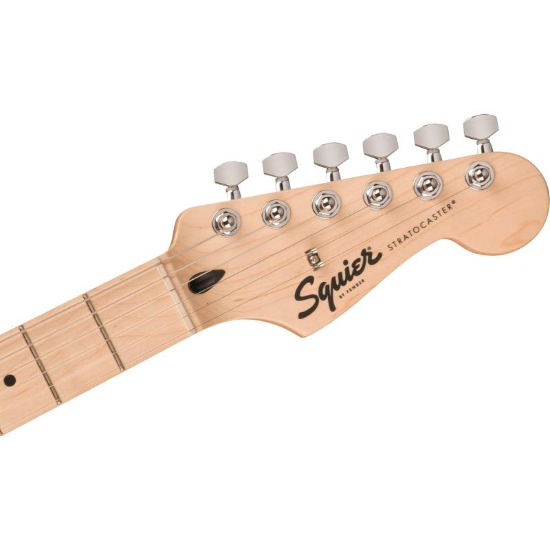Squier by Fender Squier Sonic Stratocaster, Maple Fingerboard, White Pickguard, Black〈スクワイア フェンダー〉｜gakki-de-genki｜05