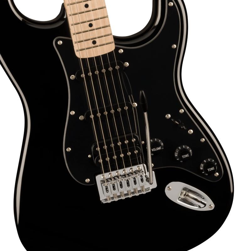 Squier by Fender Squier Sonic Stratocaster HSS, Maple Fingerboard, Black Pickguard, Black〈スクワイア フェンダー〉｜gakki-de-genki｜03