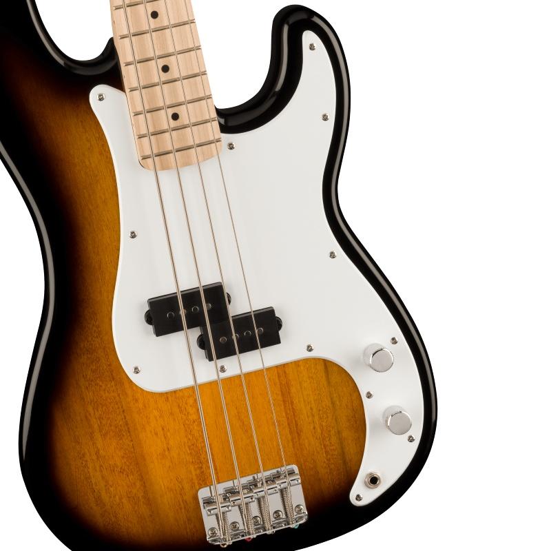 Squier by Fender Sonic Precision Bass, Maple Fingerboard, White