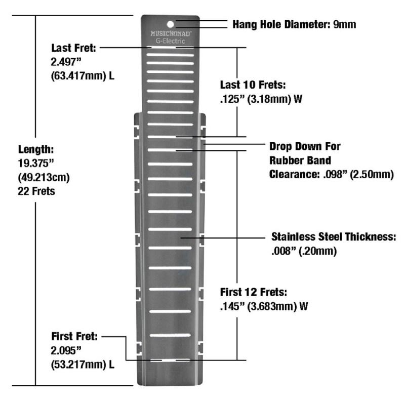 NOMAD MN801 Fret Shield for Gibson Electric Guitar Fret Scale フレットシールド〈ミュージックノマド〉 【セイモアダンカン】