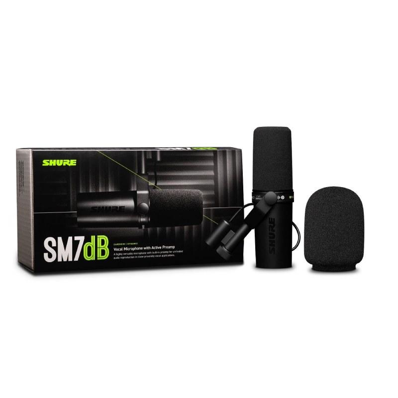 SHURE SM7dB ダイナミックボーカルマイク プリアンプ内蔵 専用ケース