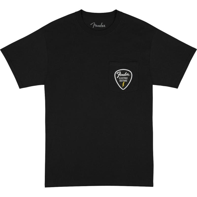 Fender（フェンダー） Fender Pick Patch Pocket Tee, Black, XLサイズ