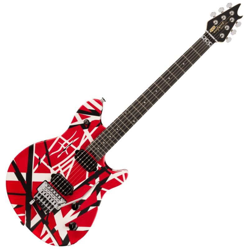 EVH Wolfgang Special Striped Series, Ebony Fingerboard, Red, Black