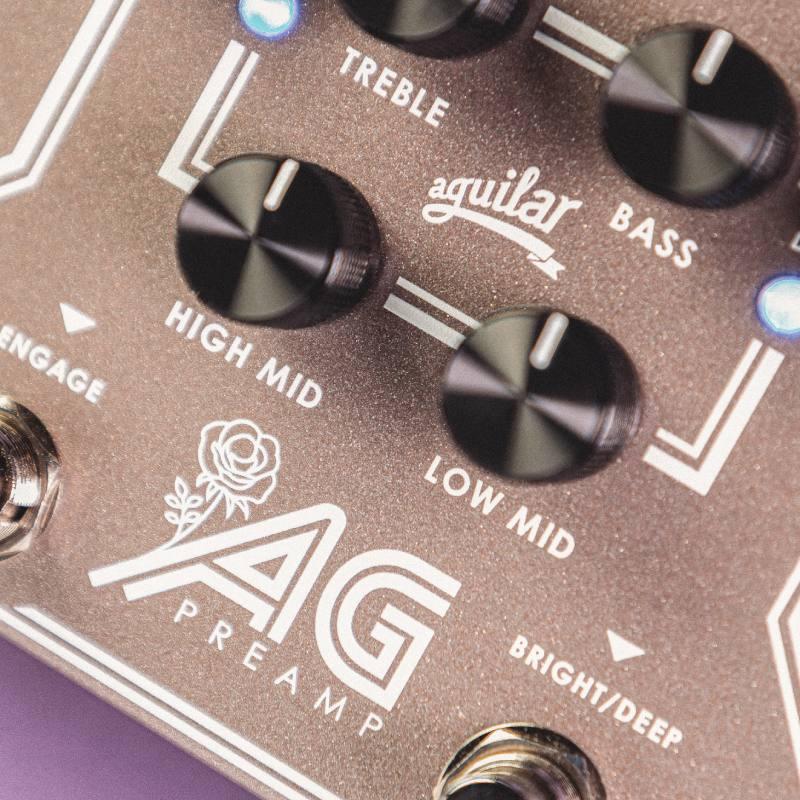 aguilar AG PREAMP/DI PEDAL Breast Cancer Awareness Edition ベース