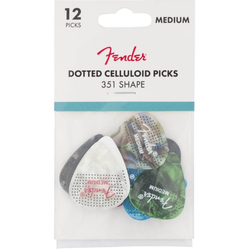 Plettri Fender 351 In Celluloide - Confezione Da 12, Spessore Thin