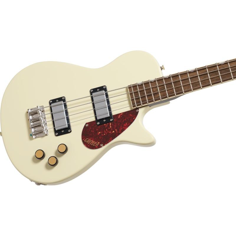 GRETSCH Streamliner Jet Club Bass Single-Cut， Laurel Fingerboard， Vintage White ショートスケールベース〈グレッチ〉_3