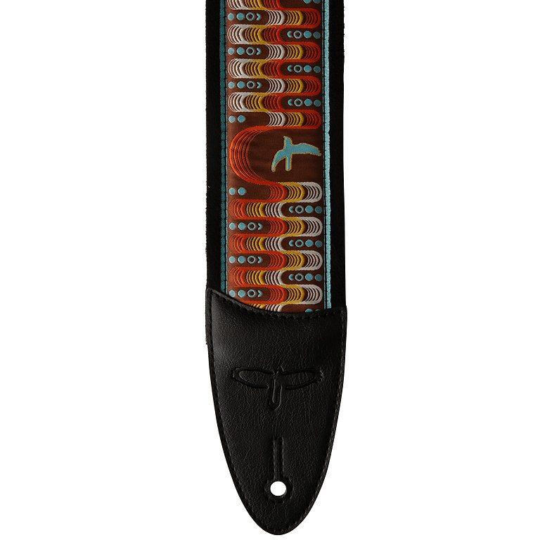 PRS PRS 2.4" Padded Guitar Strap w/FLASH， Custom Jacquard Birds Wavelength， Blue ギターストラップ〈ポールリードスミス〉_1