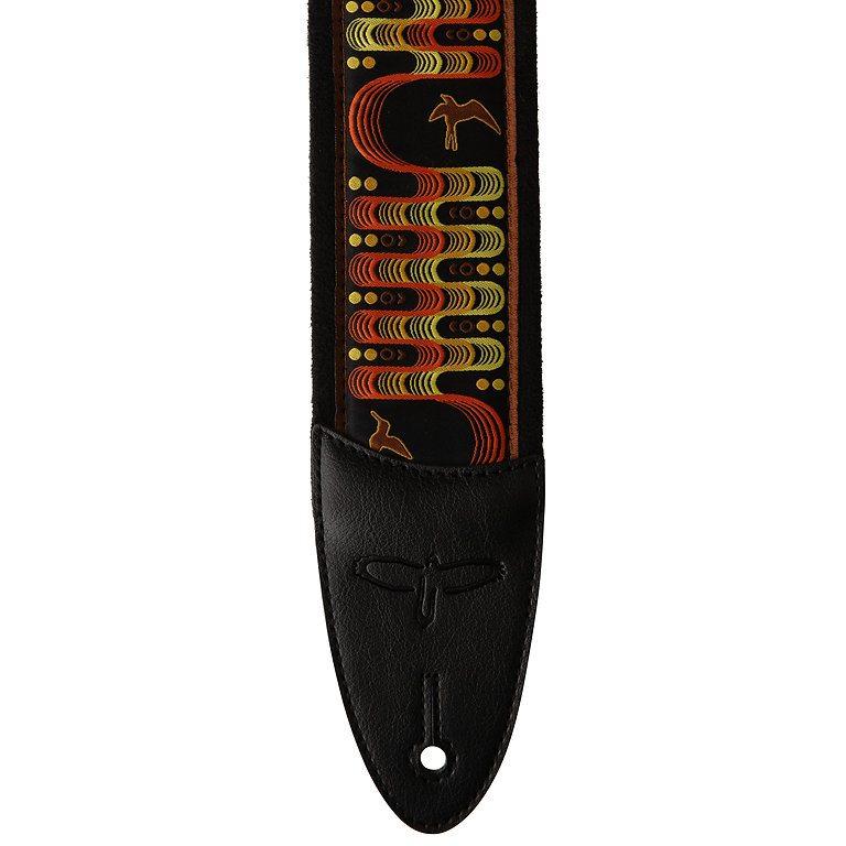 PRS PRS 2.4" Padded Guitar Strap w/FLASH， Custom Jacquard Birds Wavelength， Orange ギターストラップ〈ポールリードスミス〉_1