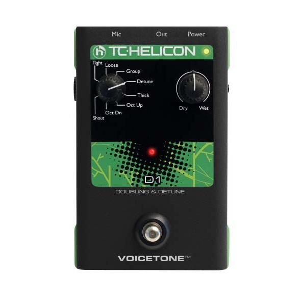 TC-Helicon/ボーカル用エフェクター VoiceTone D1 ダブリング/ディチューン・エフェクト【ティーシーヘリコン】｜gakki-de-genki