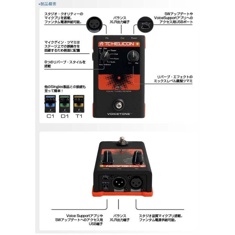 TC-Helicon/ボーカル用エフェクター VoiceTone R1 ヴォーカル