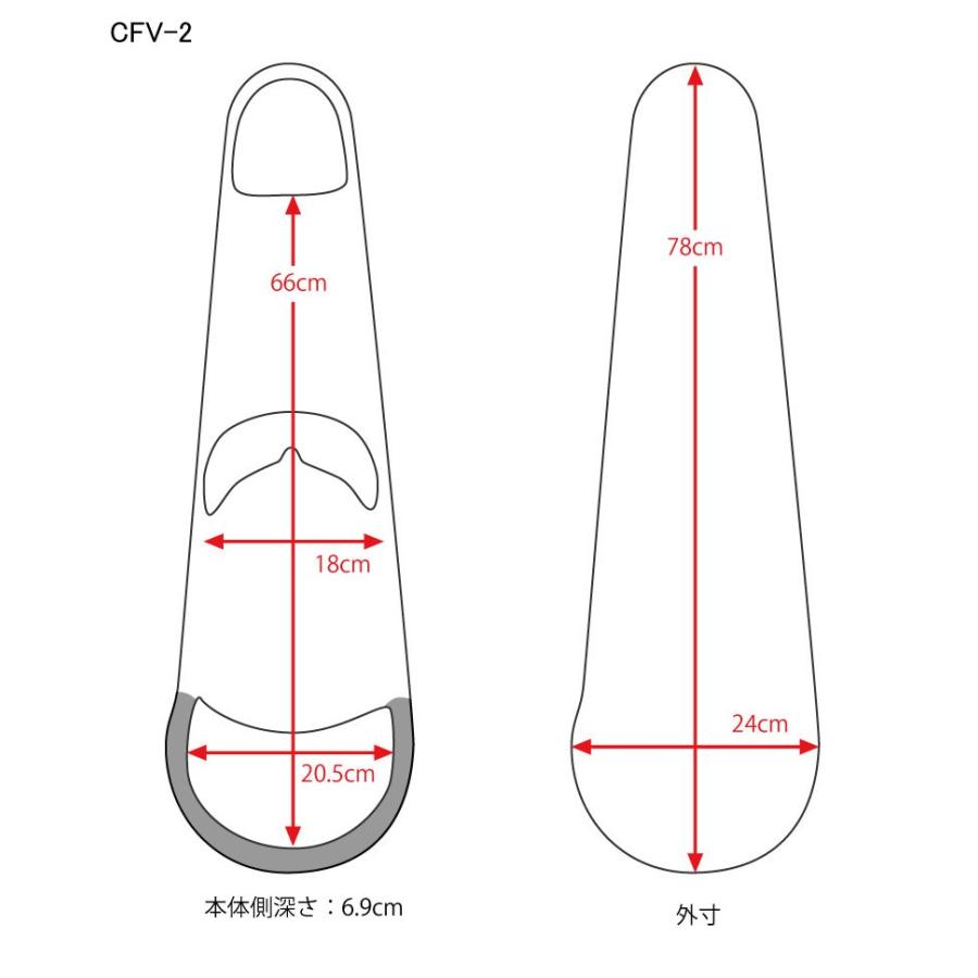 Carbon Mac CFV-2 スリム WHT ホワイト バイオリン用カーボンファイバー製ハードケース〈カーボンマック〉｜gakki-de-genki｜04