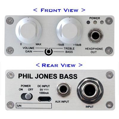 Phil Jones Bass/モバイルヘッドホンアンプ BigHead HA-1 Silver