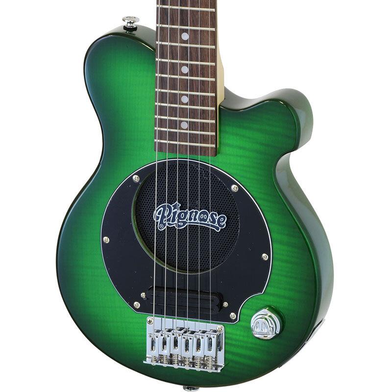 Pignose PGG-200FM SGR(See-through Green) アンプ内蔵ミニギター