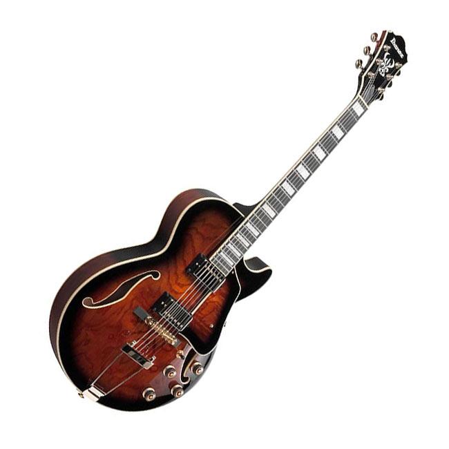 Ibanez ( アイバニーズ ) フルアコAG95QA-DBS A+ 綺麗 Ibanez AG95QA DBS (Dark Brown Sunburst) フルアコギター