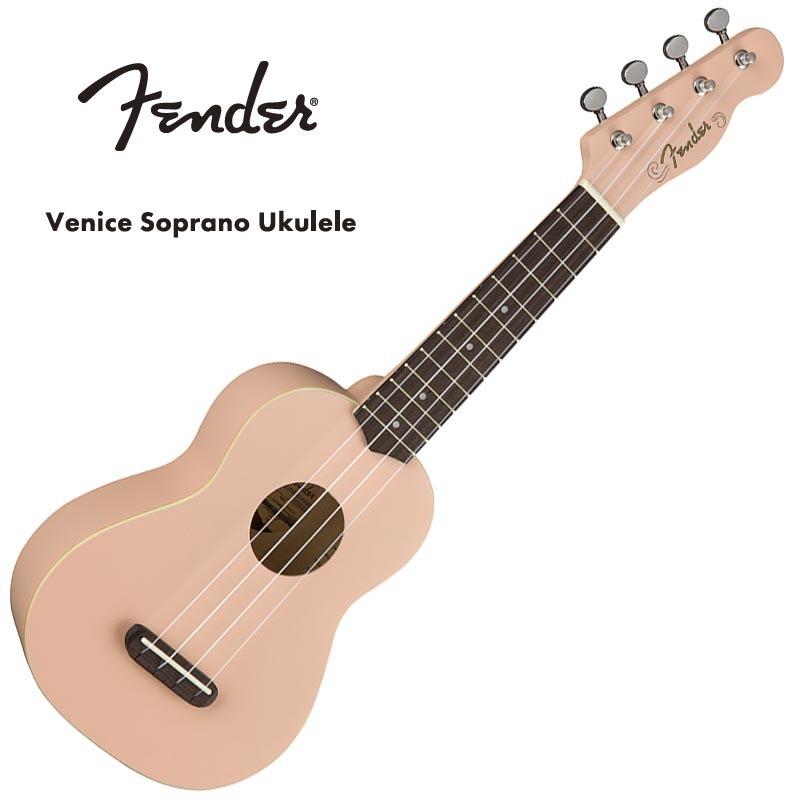 Fender ウクレレ Venice Soprano Ukulele Shell Pink（ヴェニス 