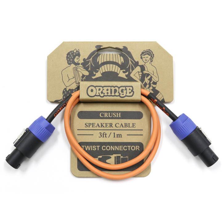 ORANGE CA039 CRUSH Speaker Cable 3ft/1m Twist Connector スピコンスピーカーケーブル