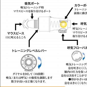 オート ブレスホーム ブレストレーナー 呼吸トレーニング : 楽器de元気